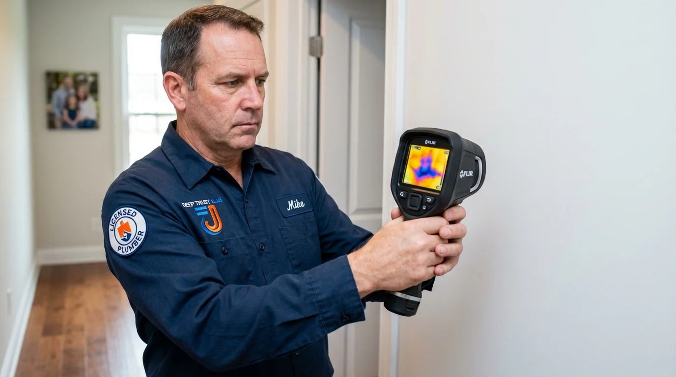 Thermal imaging leak detection by Johns Plumbing LLC in Mineral Ridge